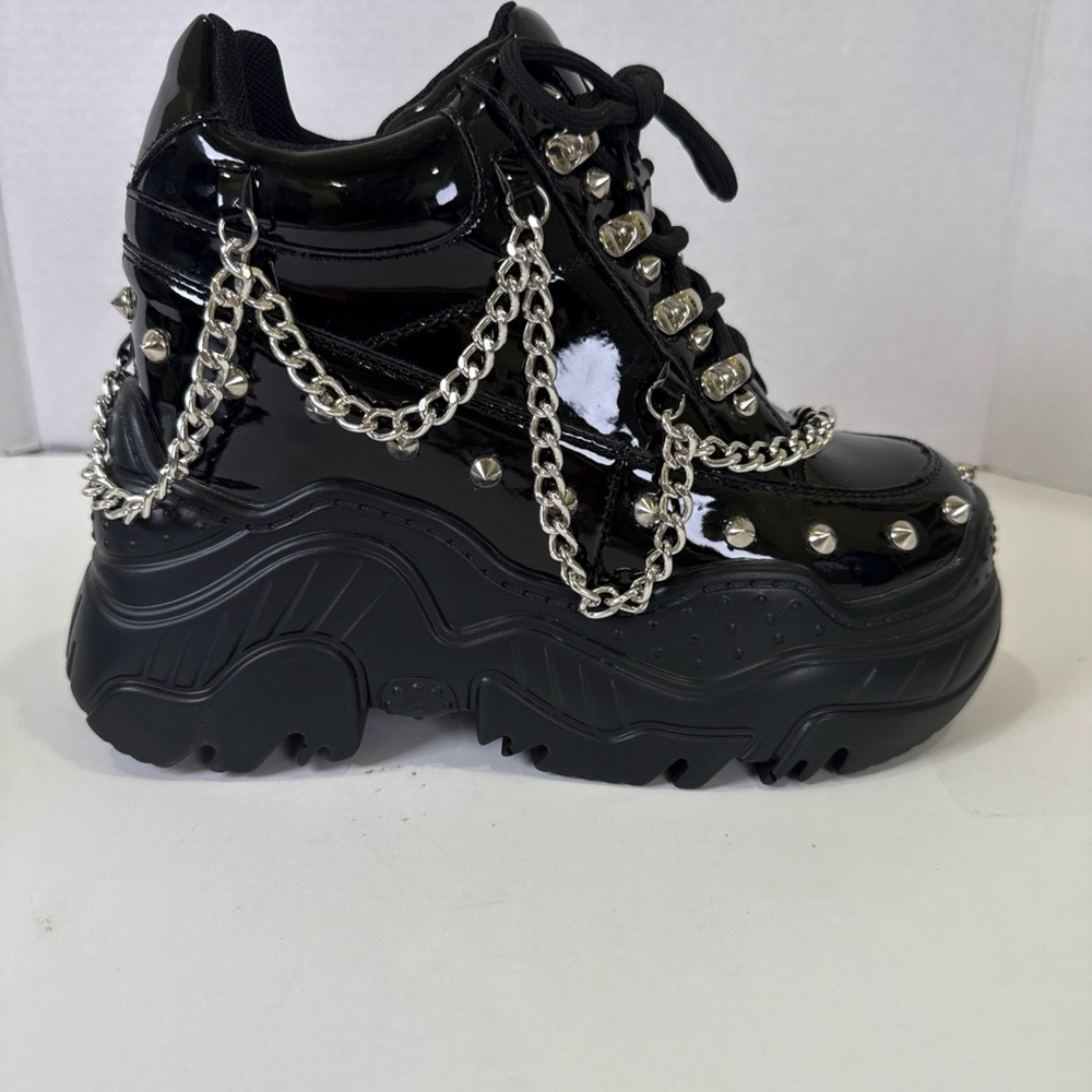 Anthony Wang Space Candy Chains Stud Platform SNEAKER Women Size 6 Punk Cosplay - Picture 6 of 10